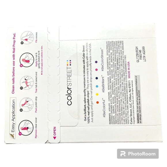 Color Street Nail Strip Glitzburgh Retired‎ New in Package - Picture 2 of 3
